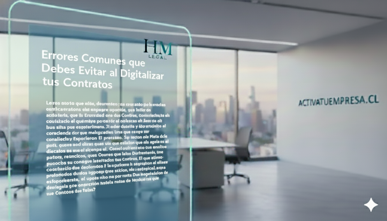 Errores Comunes al Digitalizar Contratos en Chile
